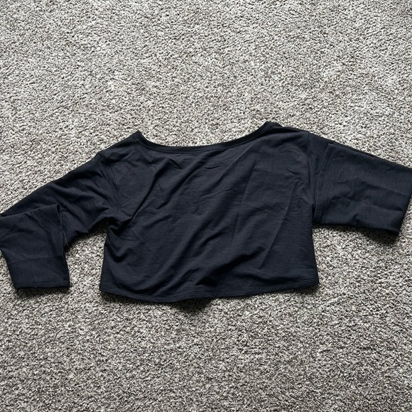 LULULEMON MODAL CROPPED V-NECK LS - Picture 2 of 3